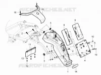 Rear cover - Splash guard