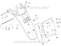 Rear cover - Splash guard