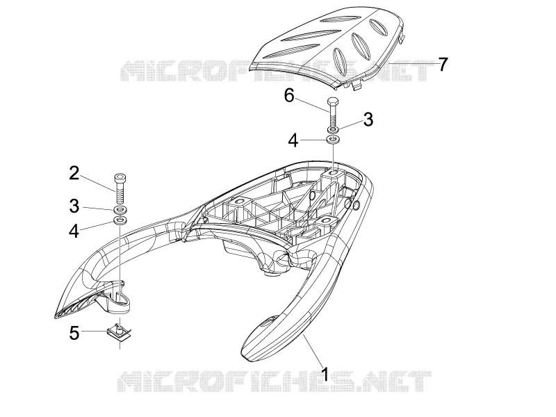 Rear luggage rack