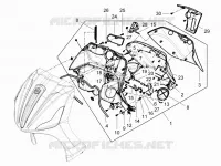 Front glove-box - Knee-guard panel