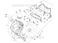 Front glove-box - Knee-guard panel