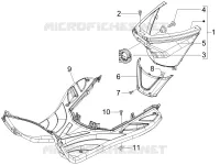 Central cover - Footrests