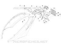 Rear cover - Splash guard