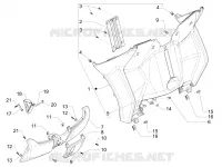 Front glove-box - Knee-guard panel