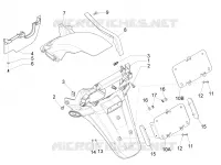 Rear cover - Splash guard