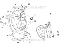 Front glove-box - Knee-guard panel