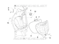 Front glove-box - Knee-guard panel