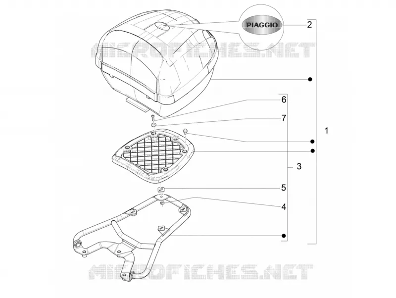 Rear luggage rack