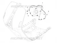 Front glove-box - Knee-guard panel