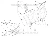 Front glove-box - Knee-guard panel
