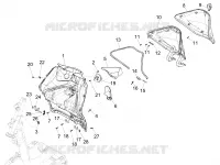 Front glove-box - Knee-guard panel
