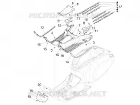 CENTRAL COVER - FOOTRESTS