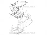 CENTRAL COVER - FOOTRESTS
