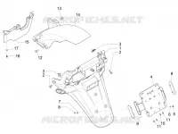 Rear cover - Splash guard