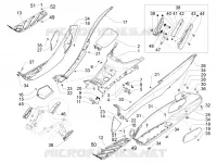CENTRAL COVER - FOOTRESTS
