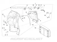 Front glove-box - Knee-guard panel
