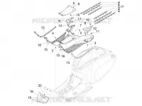 CENTRAL COVER - FOOTRESTS