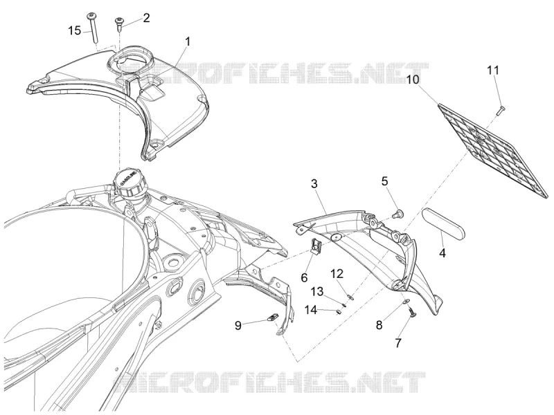 Rear cover - Splash guard