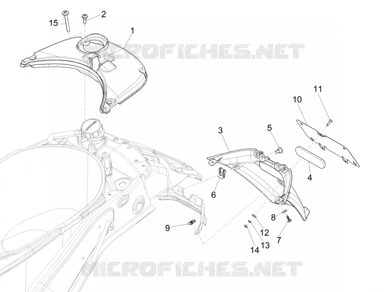 Rear cover - Splash guard