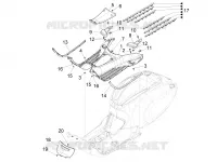CENTRAL COVER - FOOTRESTS