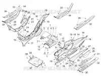 CENTRAL COVER - FOOTRESTS