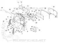 Front glove-box - Knee-guard panel