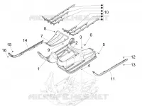CENTRAL COVER - FOOTRESTS