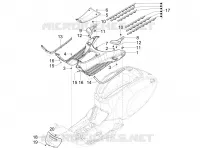 CENTRAL COVER - FOOTRESTS