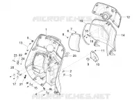 Front glove-box - Knee-guard panel