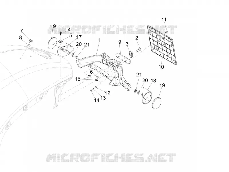Rear cover - Splash guard