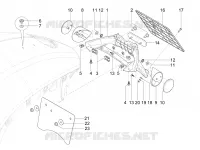 Rear cover - Splash guard