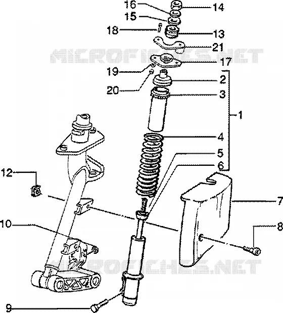 Cylinder-piston-wrist pin, assy