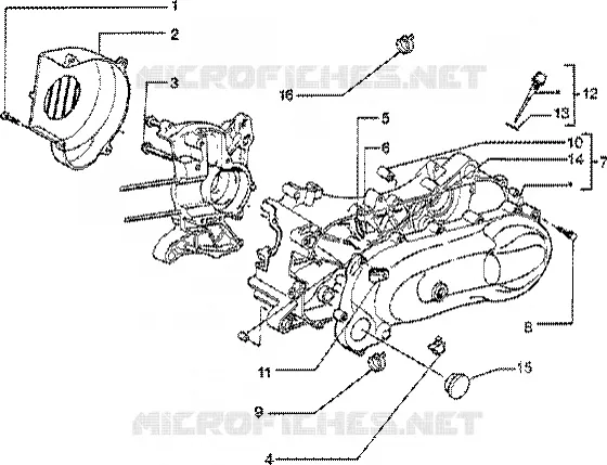 Cylinder head-cooling hood-inlet and induction pipe