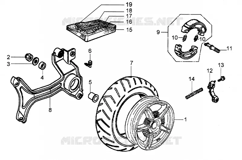 Rear wheel