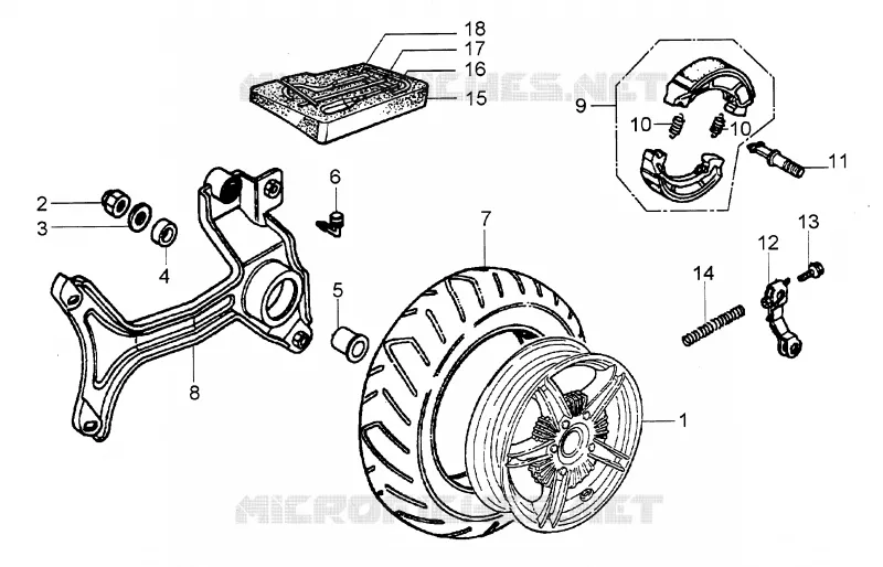Rear wheel