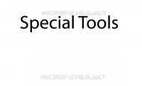 SPECIAL TOOLS