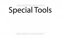 SPECIAL TOOLS