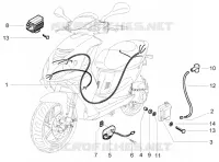 Cable harnes - regulator - H.T. coil