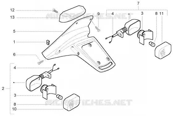 Rear tail lamp
