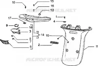 Rear tail lamp-rear guard