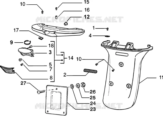 Rear tail lamp - Rear guard