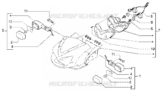 Headlamp-turn signal lamps