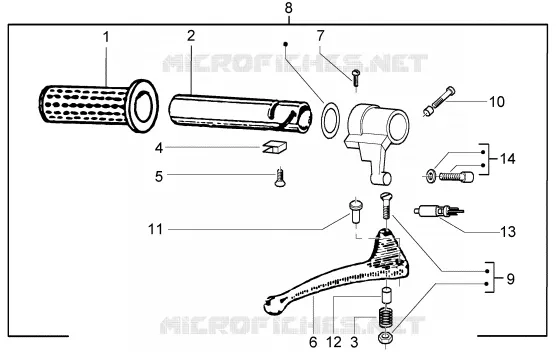 Throttle twist grip