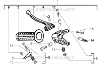 Rear brake lever holder