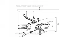 Rear brake lever holder