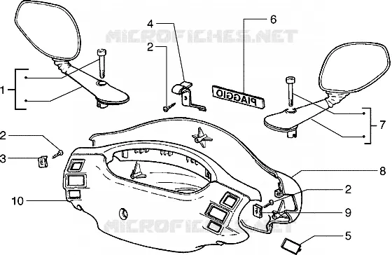 Handlebars and driving mirrors covers