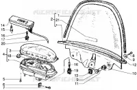 Speedometer (kms)-Windshield