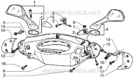 Handlebars and driving mirrors covers