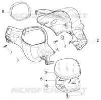 Speedometer Kms. - handlebar covers
