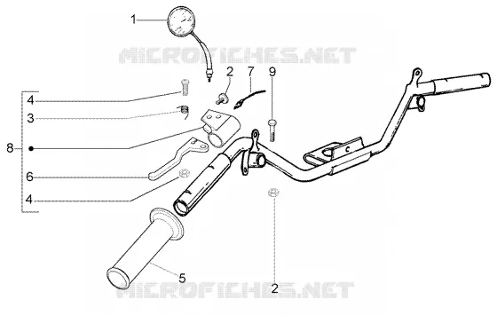 HANDLEBARS COMPONENT PARTS
